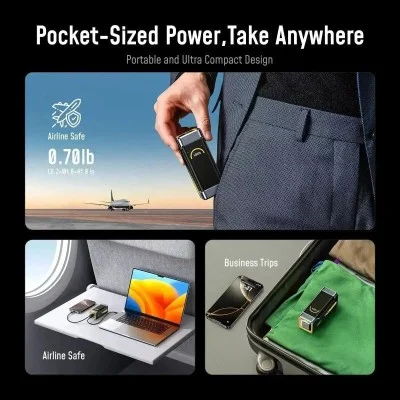AOHI STARSHIP PRO PD 3.1 210W 10000mAh Power Bank - Gray